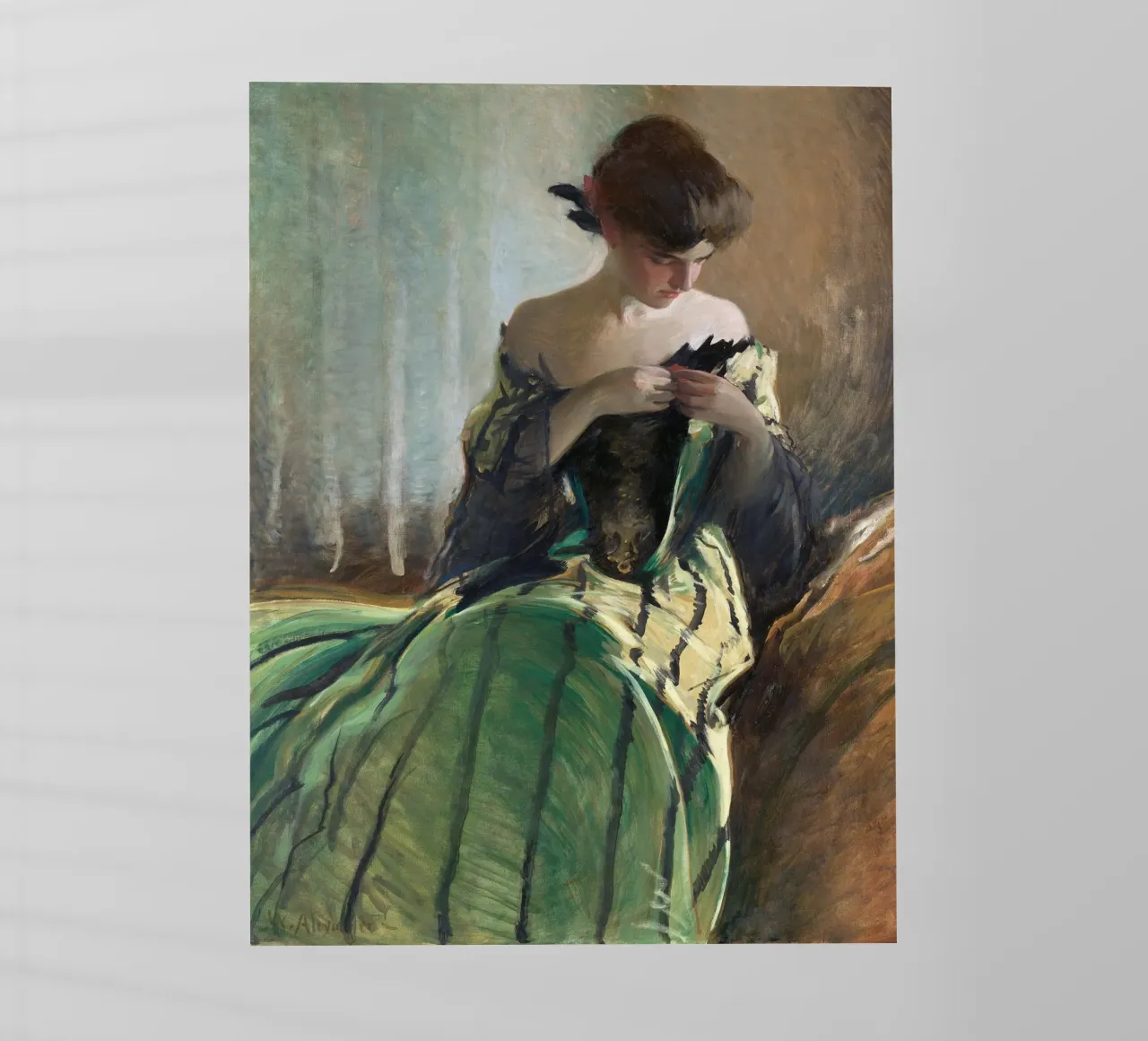 Study in Black and Green pellicola backlit da apoloprints