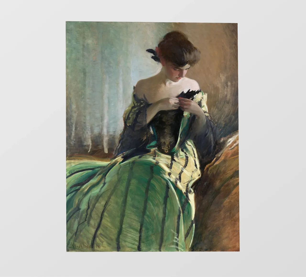 Study in Black and Green pellicola backlit da apoloprints