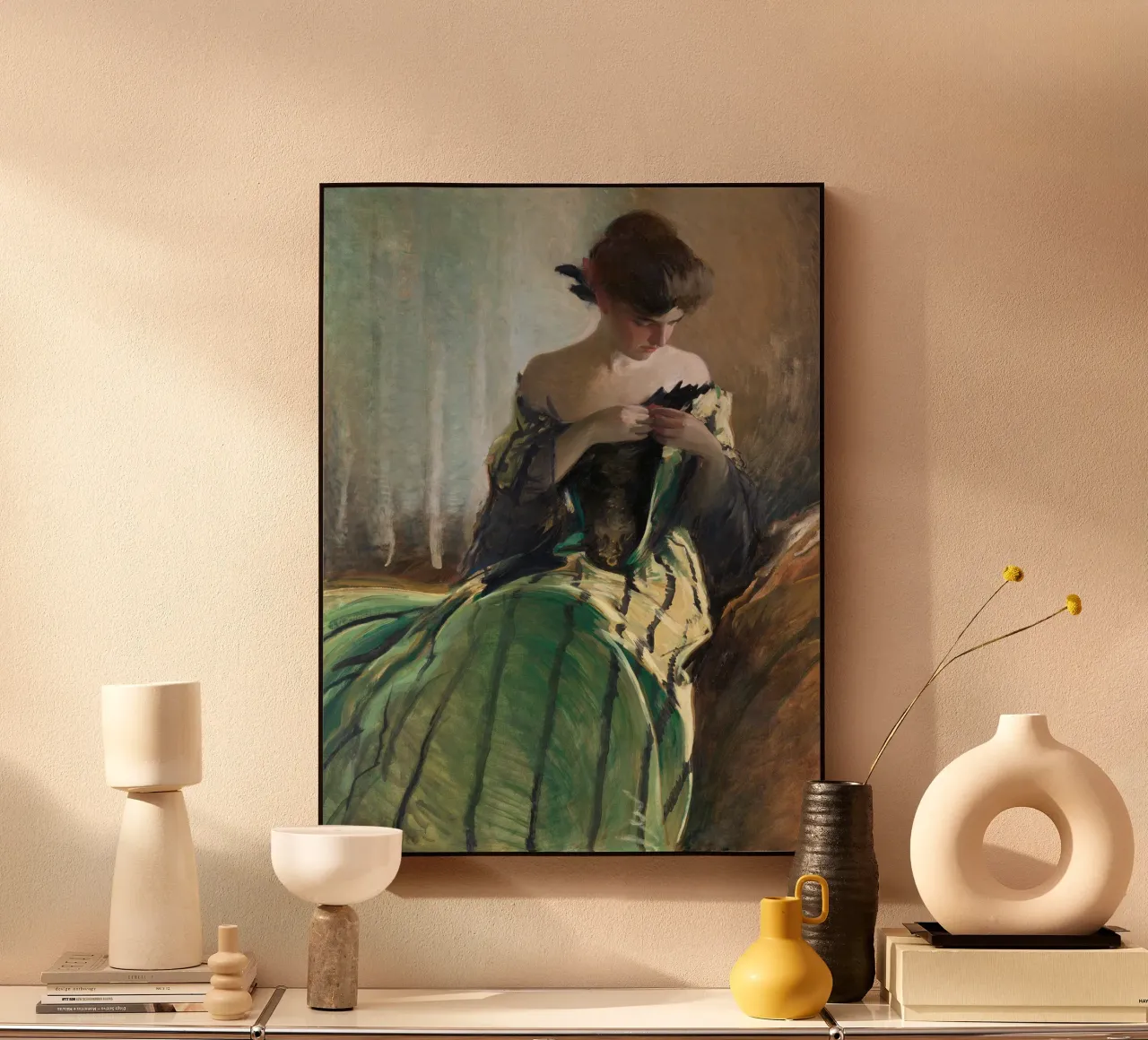 Study in Black and Green alluminio dibond da apoloprints