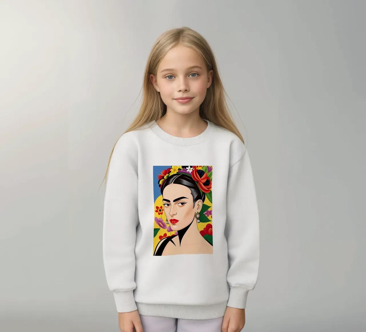 Dopamine Frida Kahlo kids sweatshirt by ART DECO