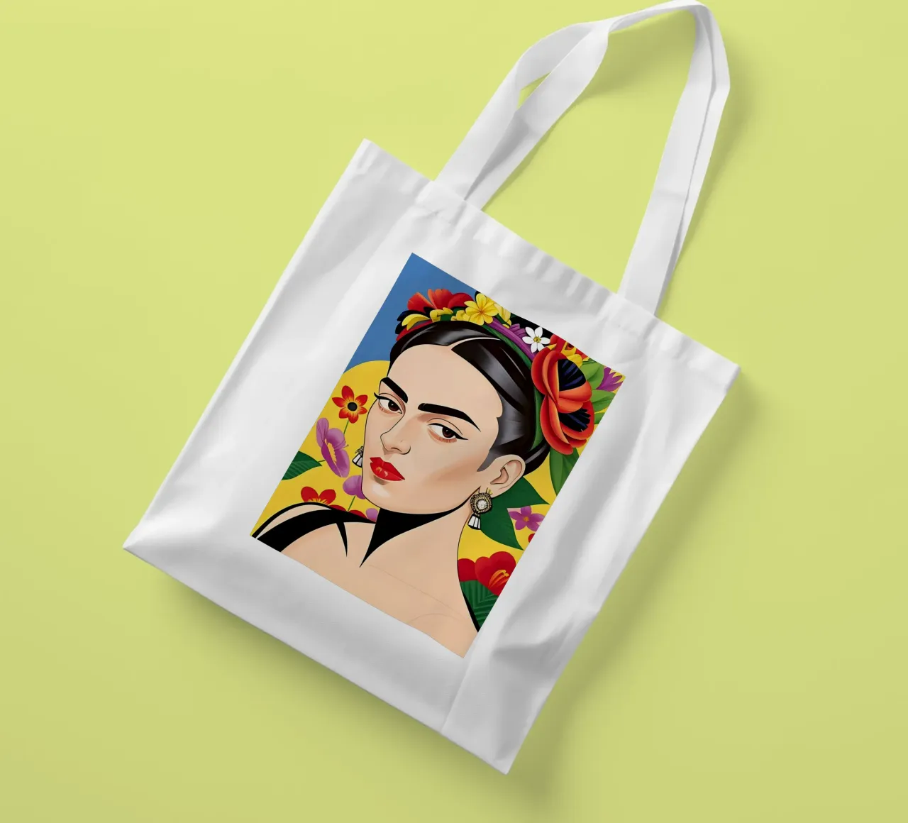 Dopamine Frida Kahlo tote bag by ART DECO