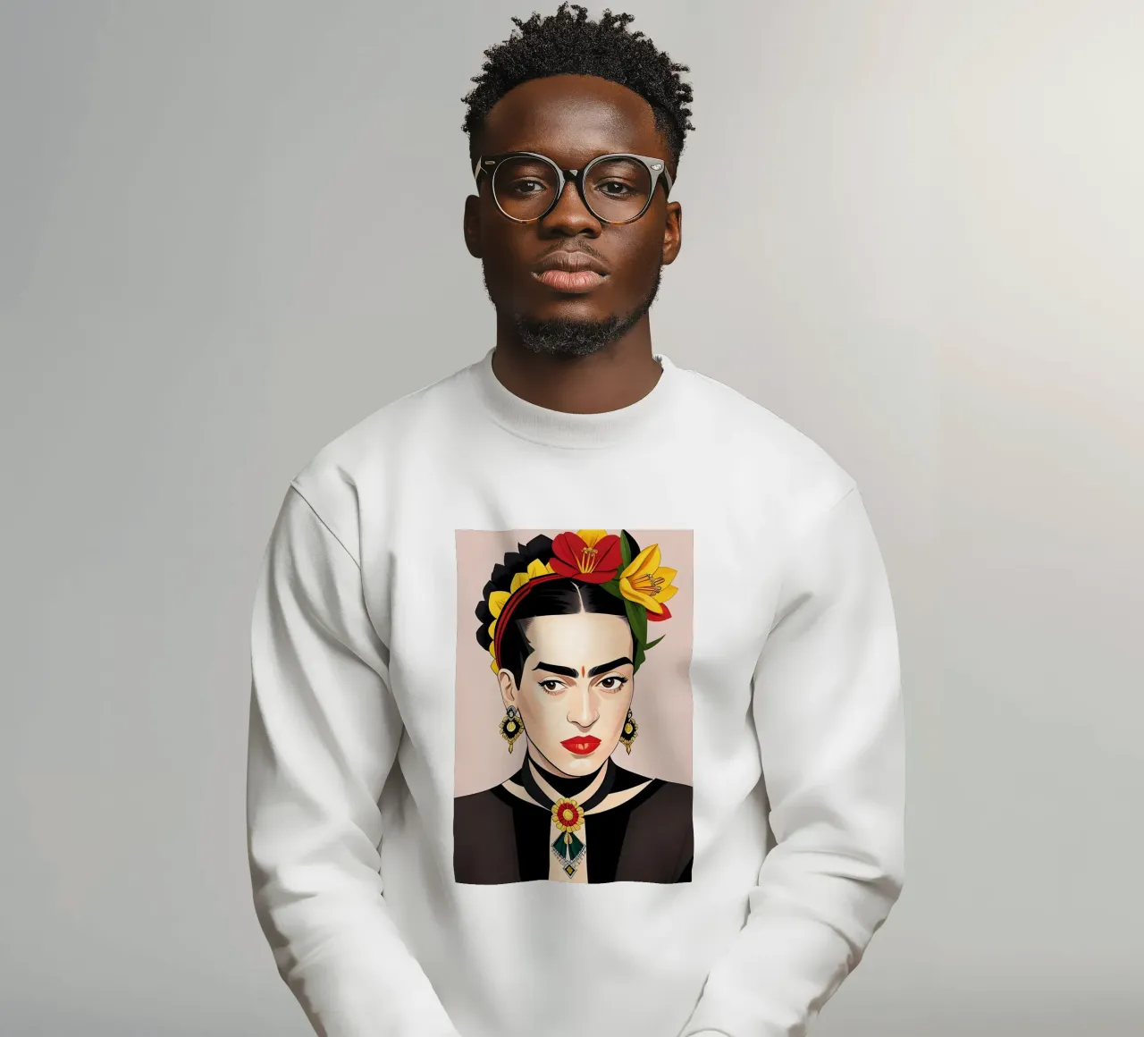 Cerchietto floreale Frida Kahlo Boho felpa da ART DECO
