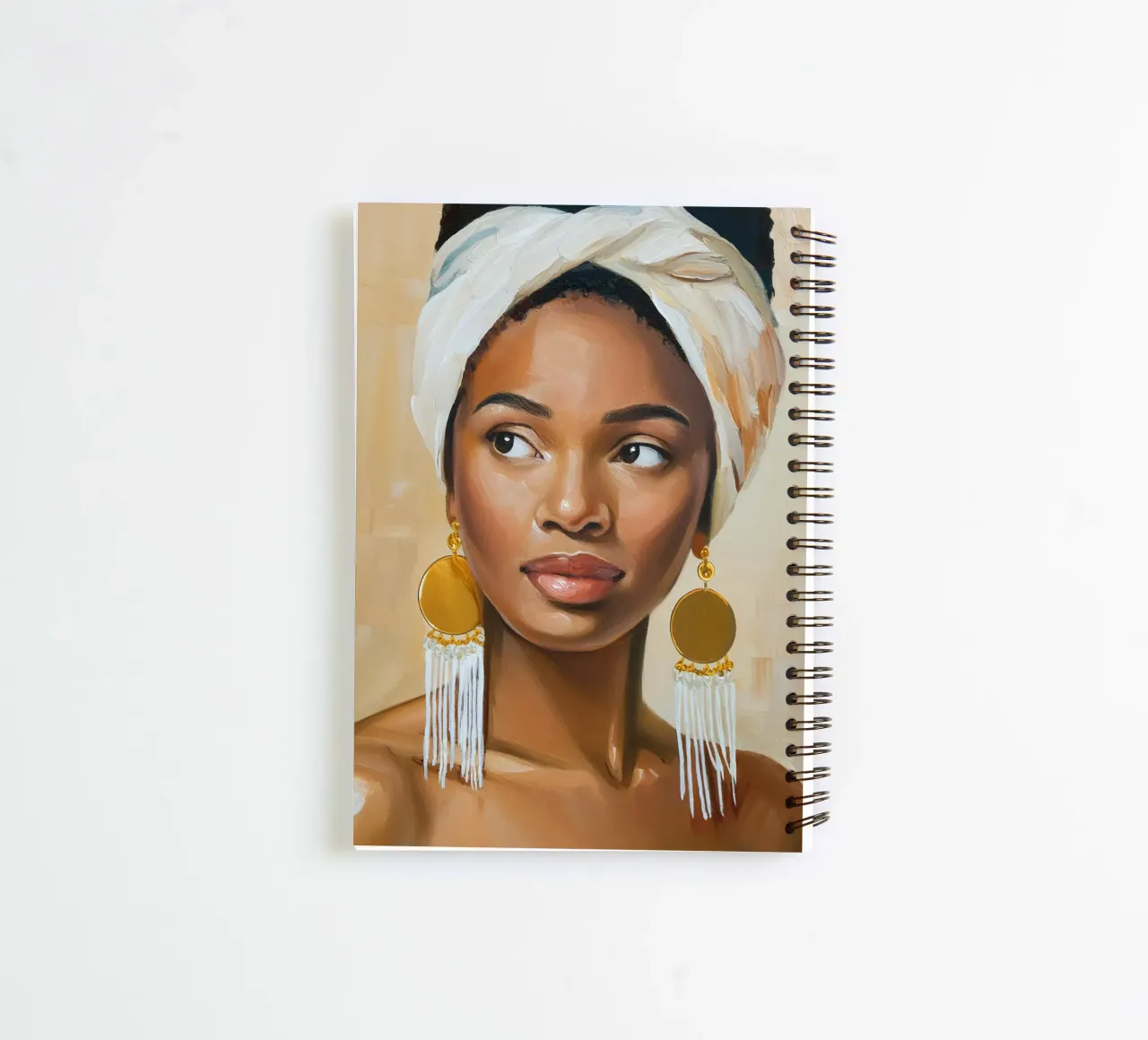 Donna africana con colori naturali diario ad anelli da Take Your Art BV