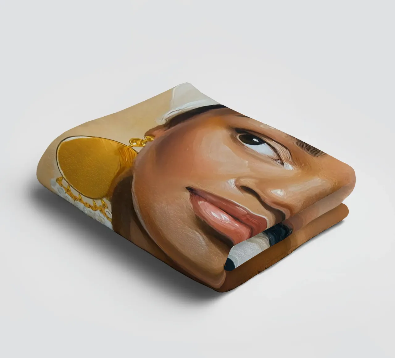 Donna africana con colori naturali asciugamano da bagno da Take Your Art BV