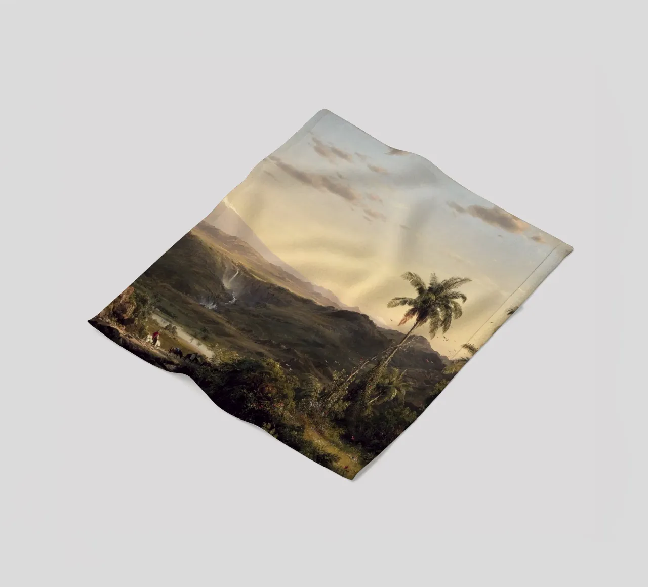 Tropical Landscape coperta in pile da apoloprints