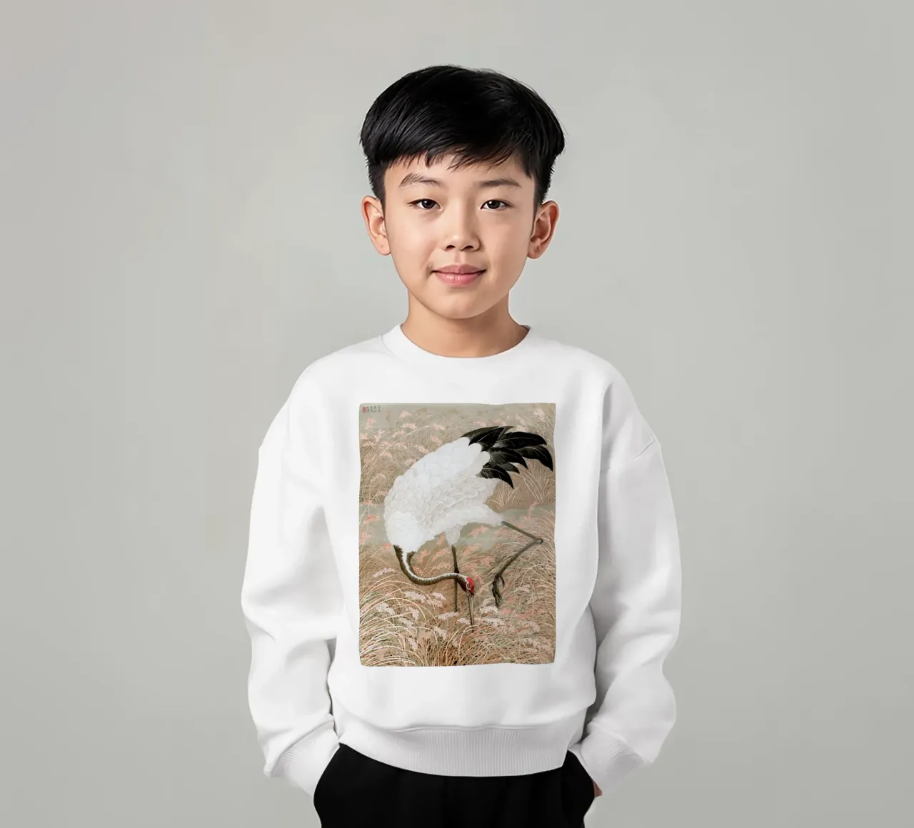 Tsuru felpa bambino da apoloprints