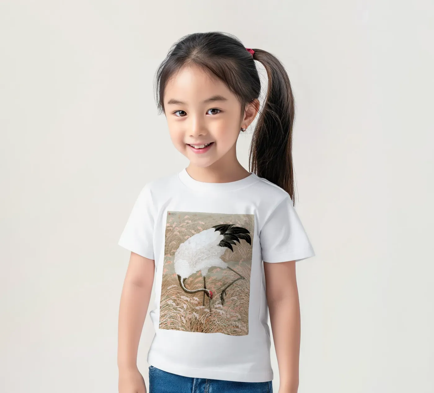 Tsuru kinder t-shirt van Apolo Prints