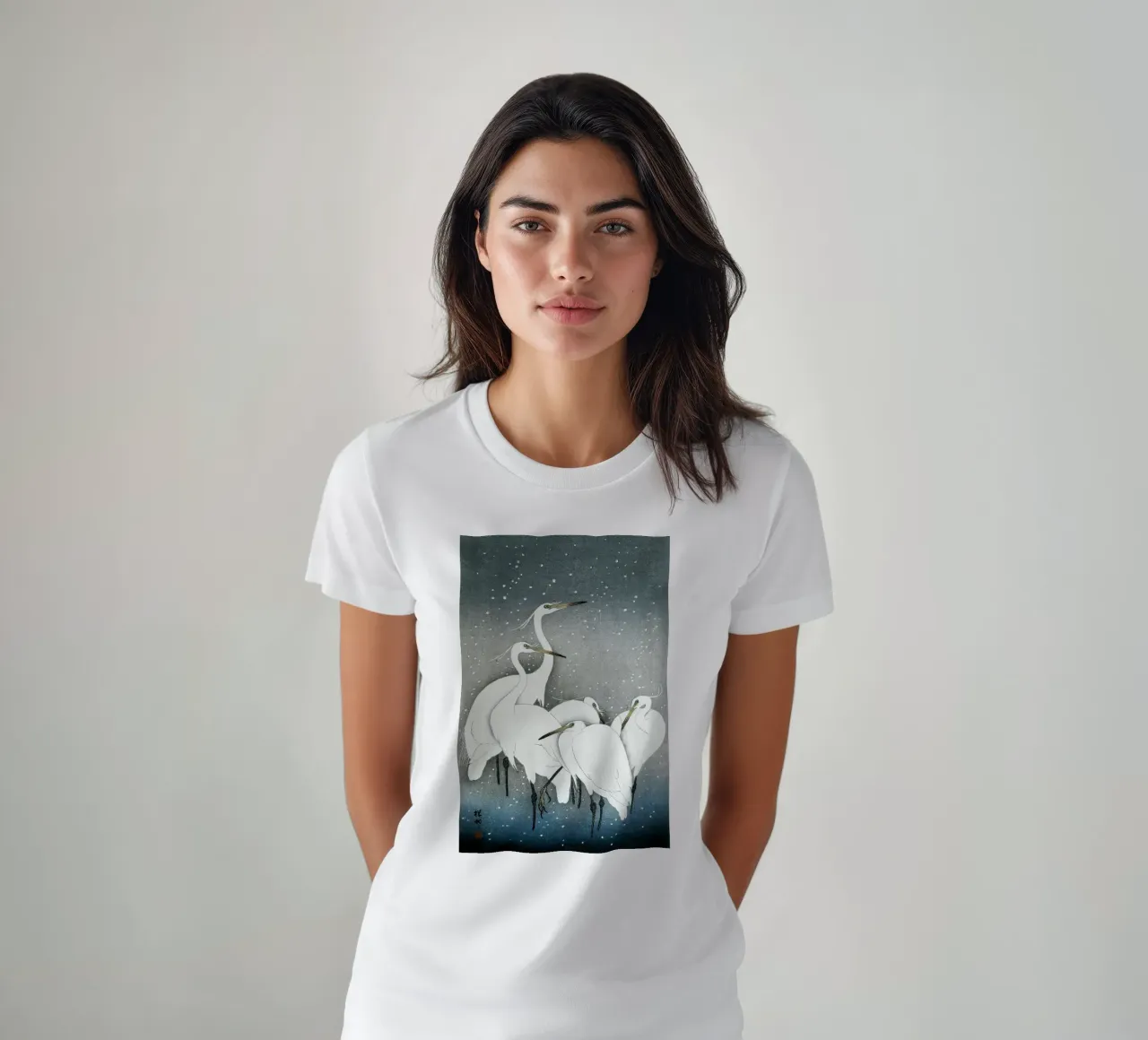 Ohara Koson - Group of Egrets t-shirt da apoloprints