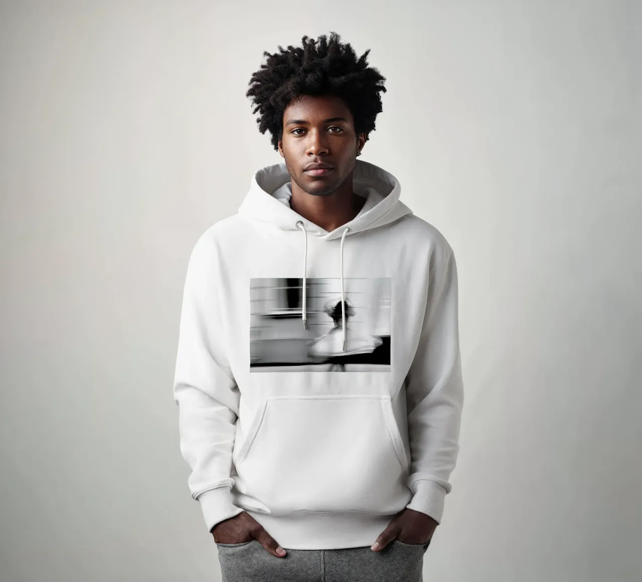 Monochrome rotation felpa con cappuccio da Efacts Photography