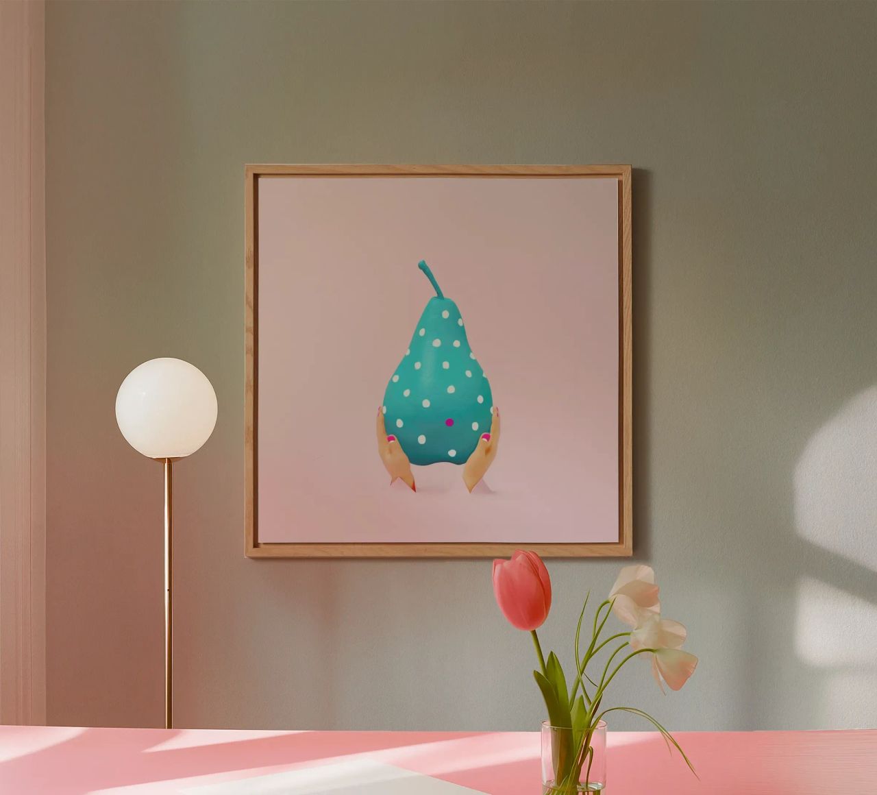 My, What a Big Pear You Have alluminio dibond da Juj Winn