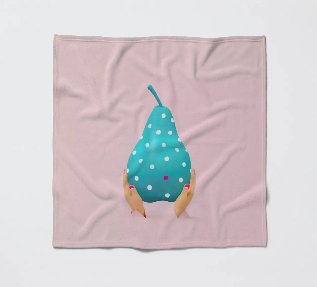 My, What a Big Pear You Have manta de franela de Juj Winn