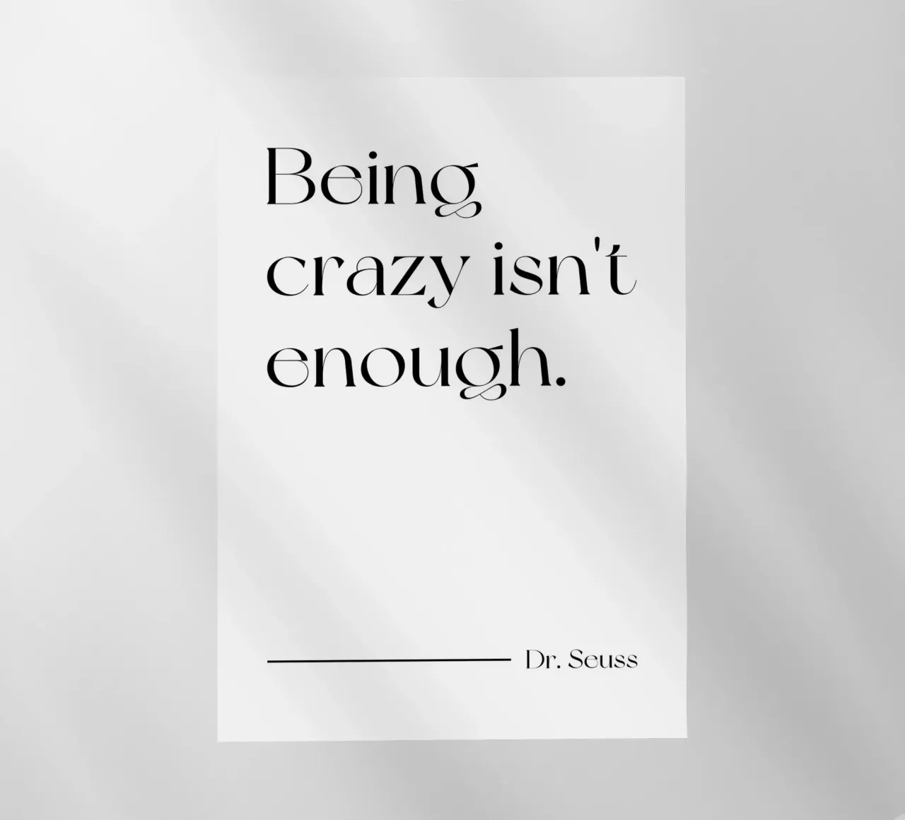 Essere pazzi non è sufficiente pellicola backlit da Paigaam Studio