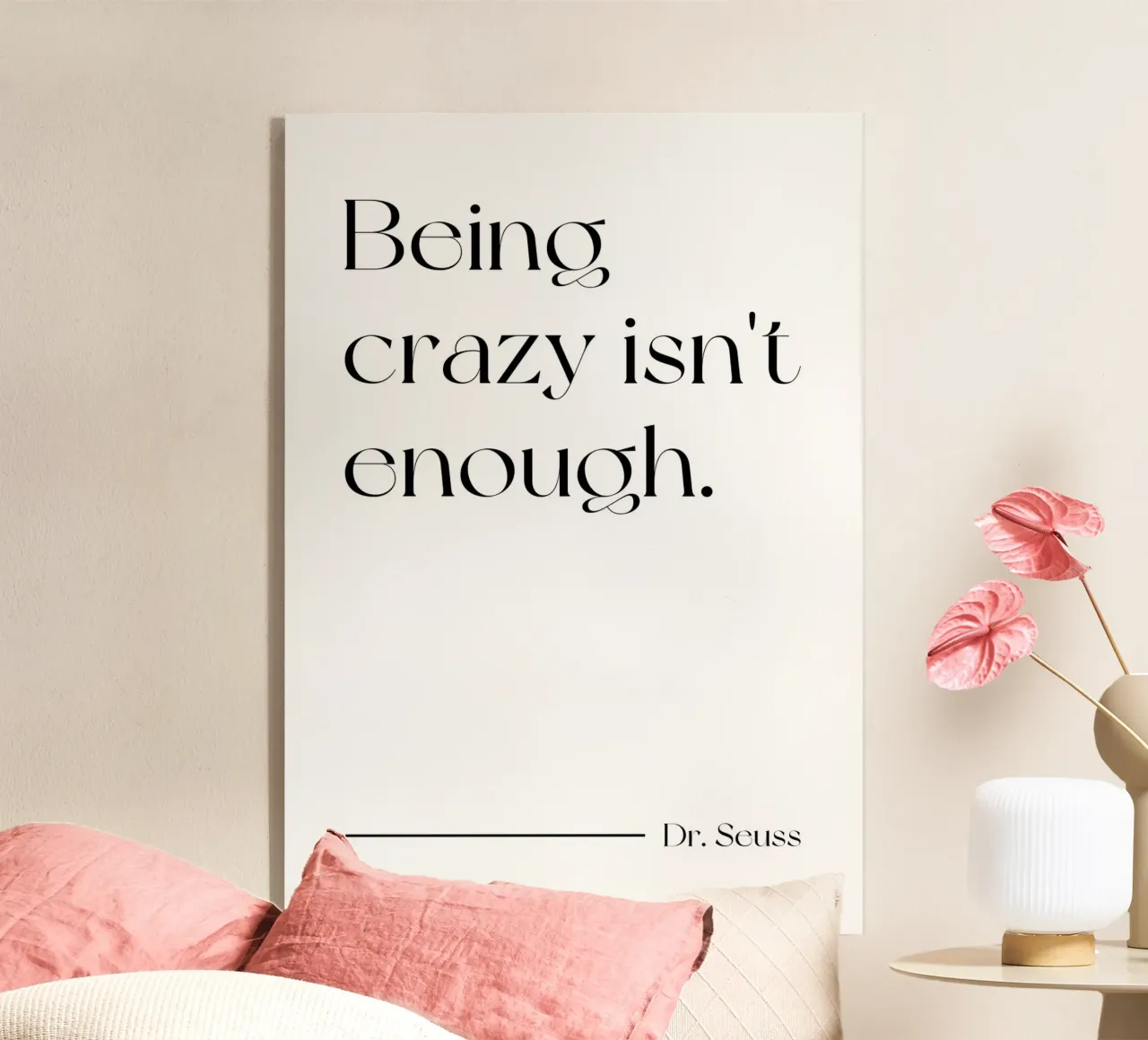 Essere pazzi non è sufficiente plexiglass da Paigaam Studio