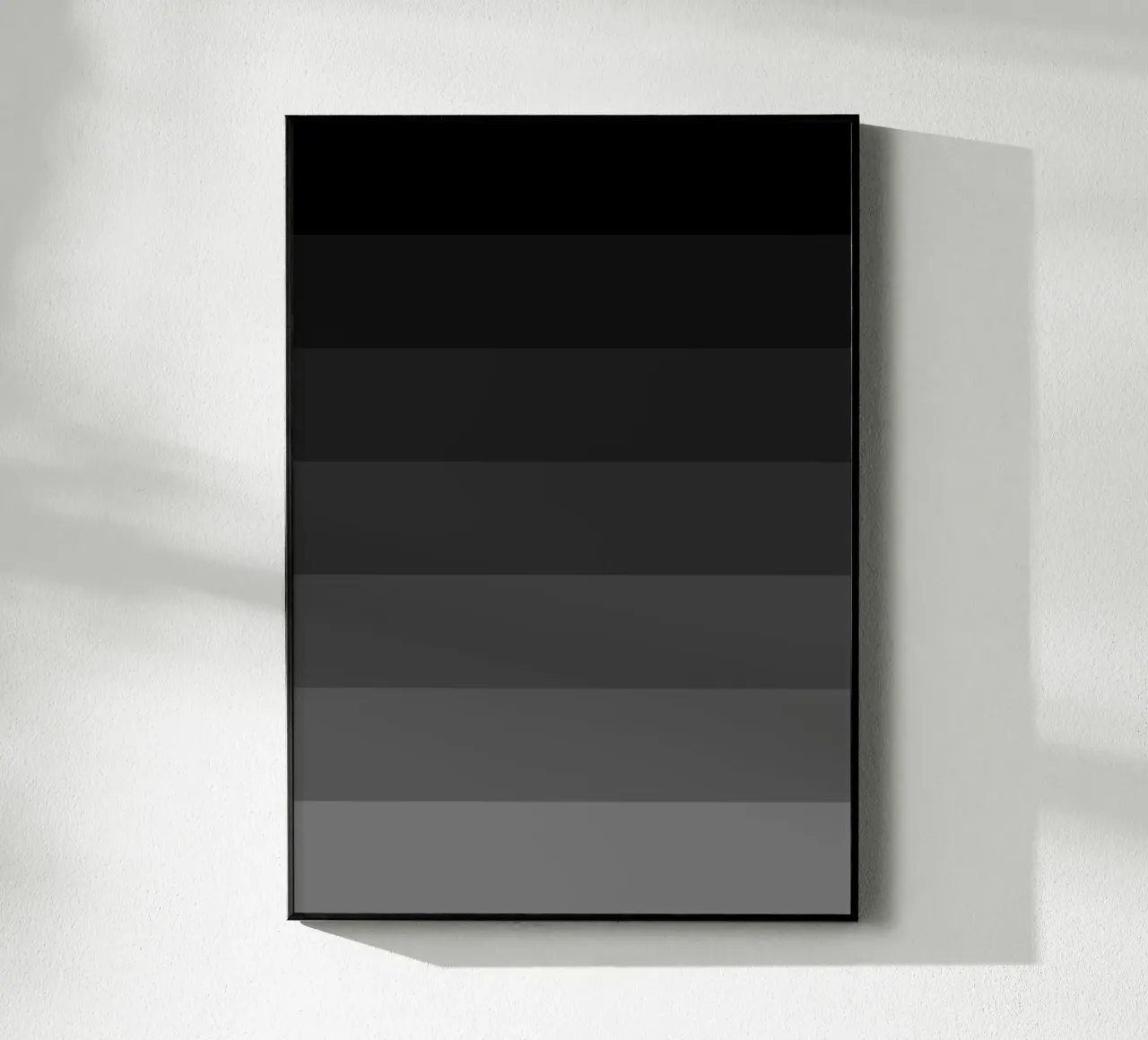 Black Gradient Acryl-Glas von Paigaam Studio