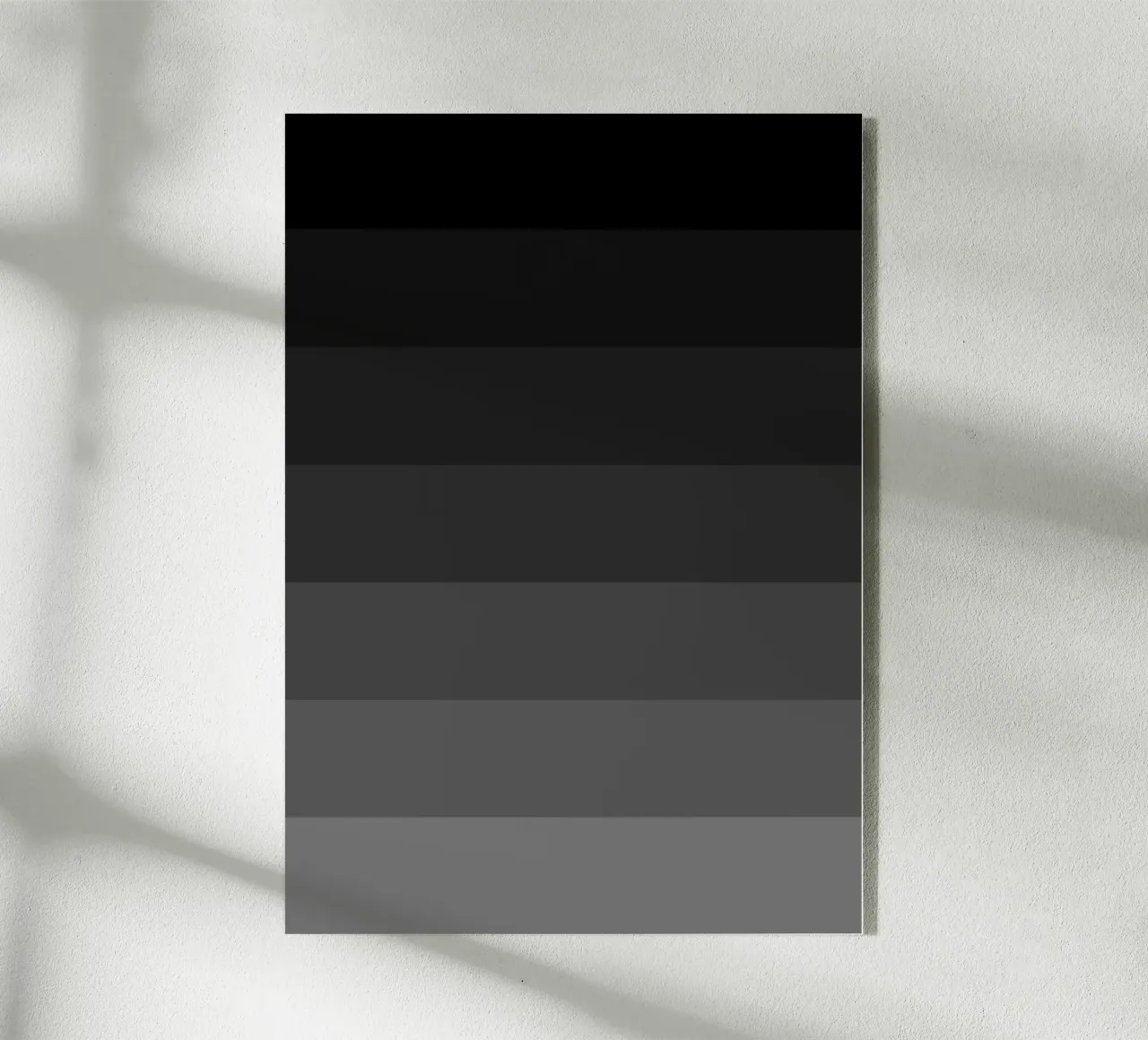 Black Gradient Acryl-Glas von Paigaam Studio