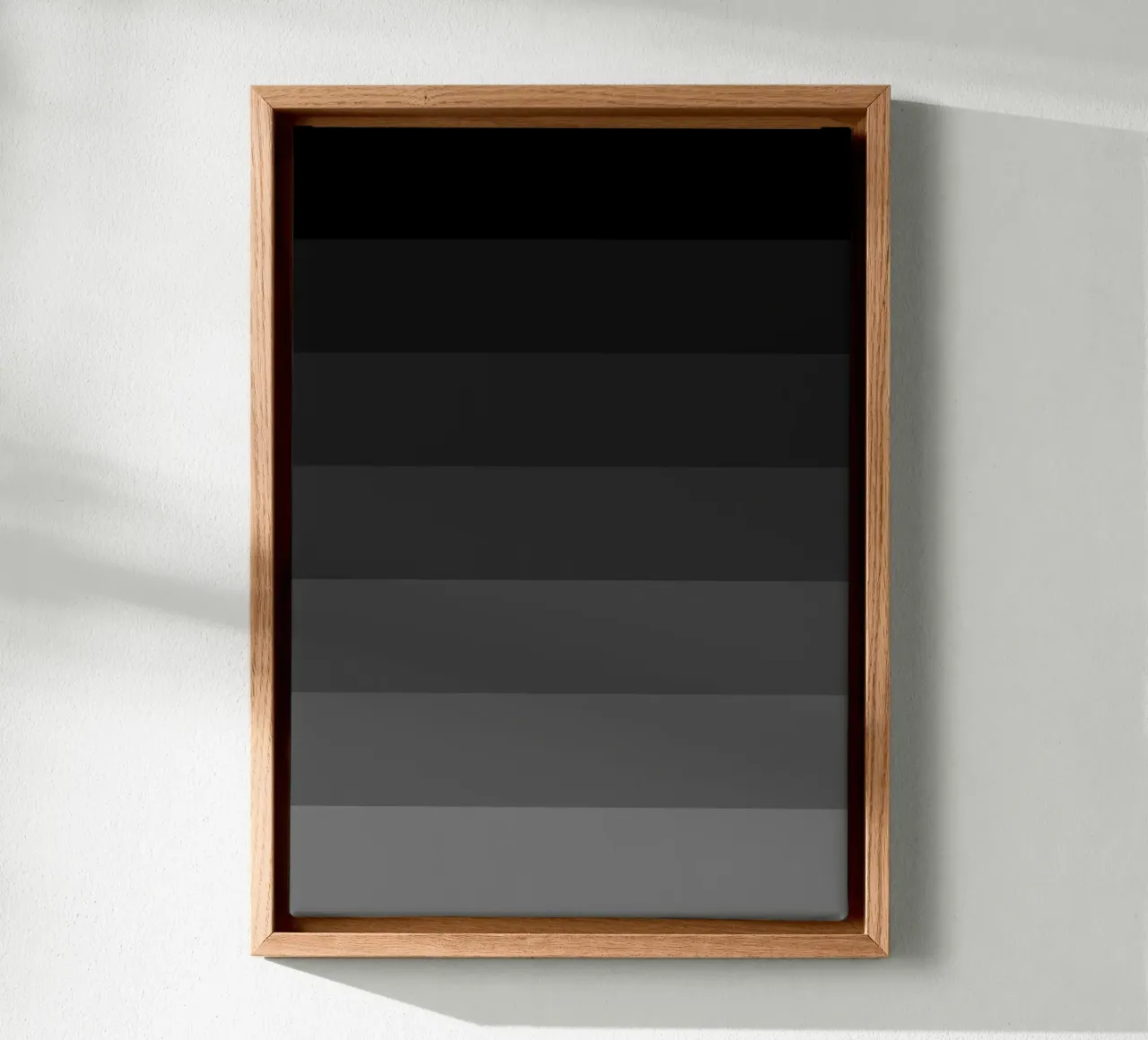 Zwart Kleurverloop canvas met Baklijst van Paigaam Studio