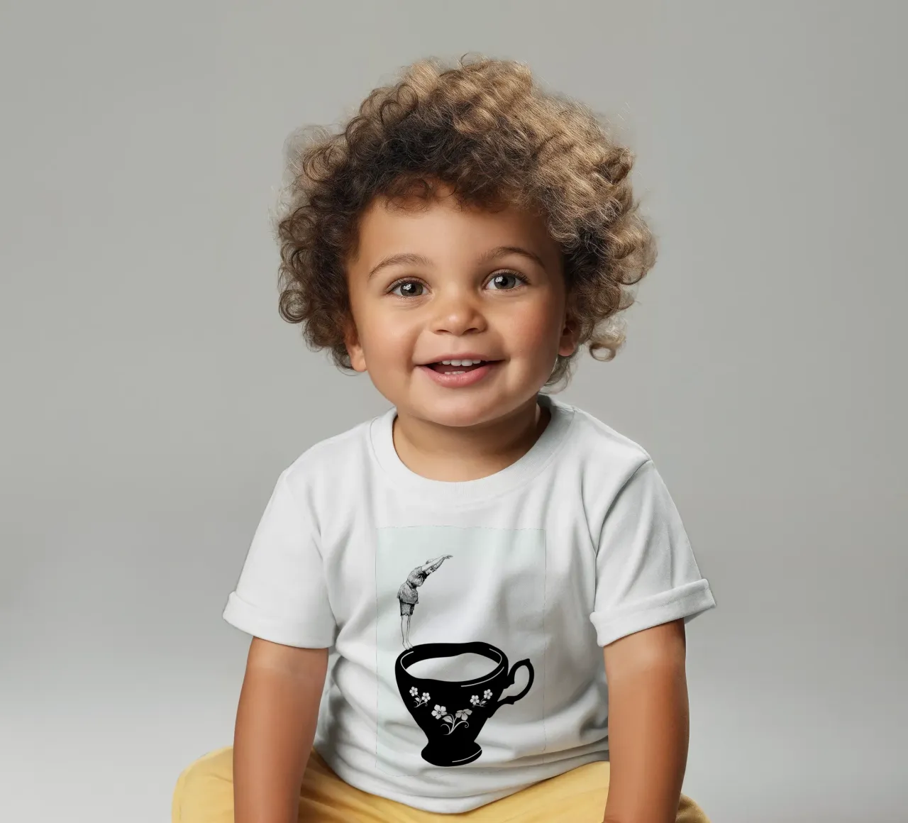 Kopfsprung in Teetasse t-shirt pour bébé de Amy & Kurt