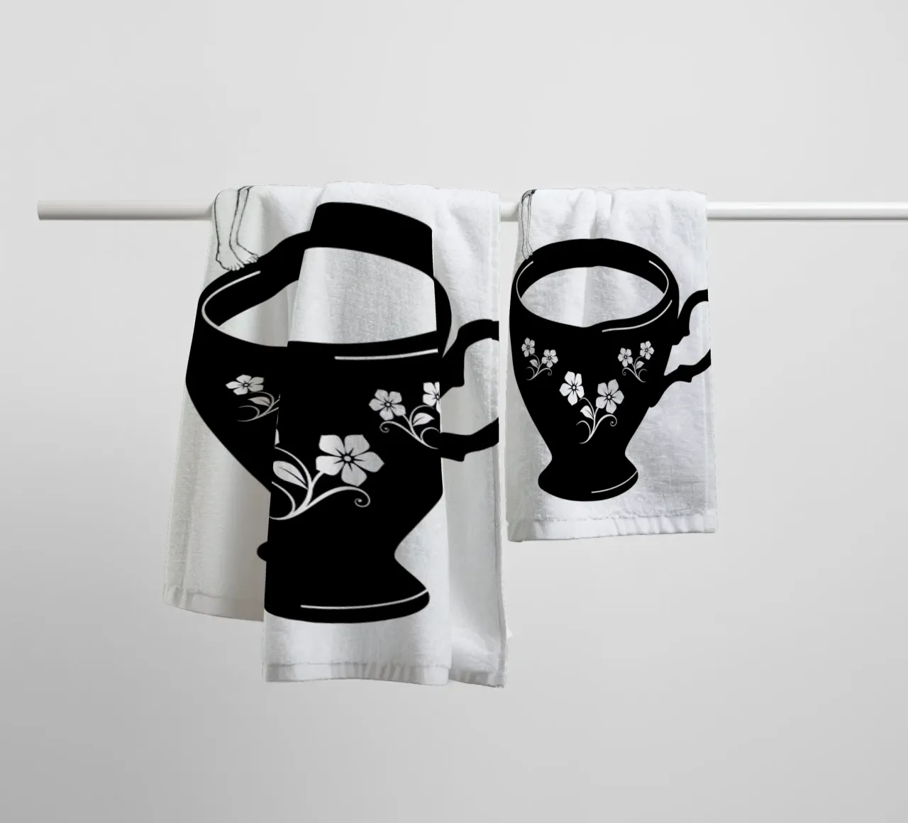 Kopfsprung in Teetasse toalla de baño de Amy & Kurt