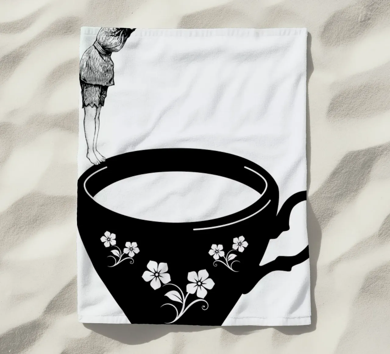 Kopfsprung in Teetasse telo mare da Amy & Kurt