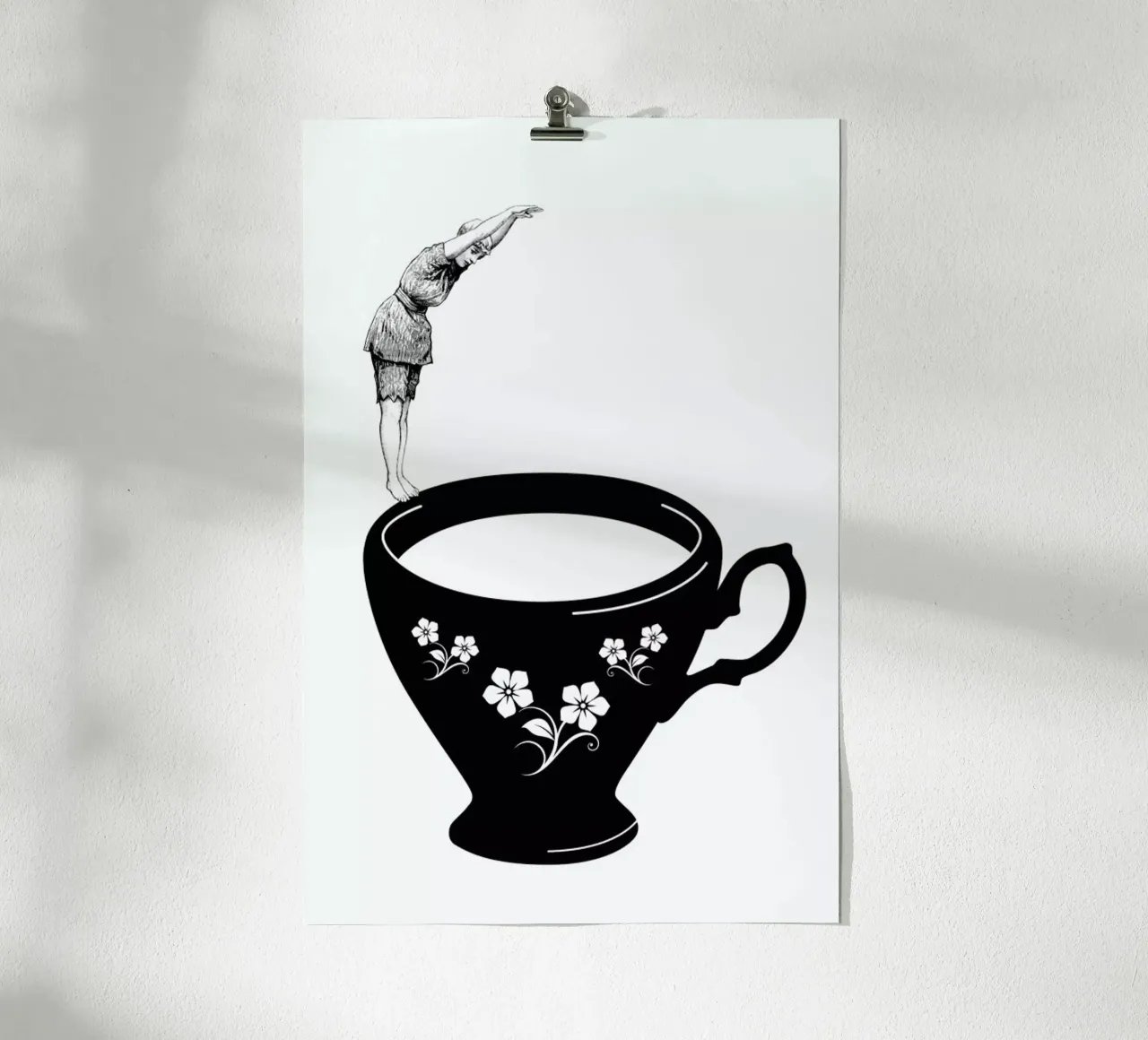 Kopfsprung in Teetasse carta hahnemühle da Amy & Kurt