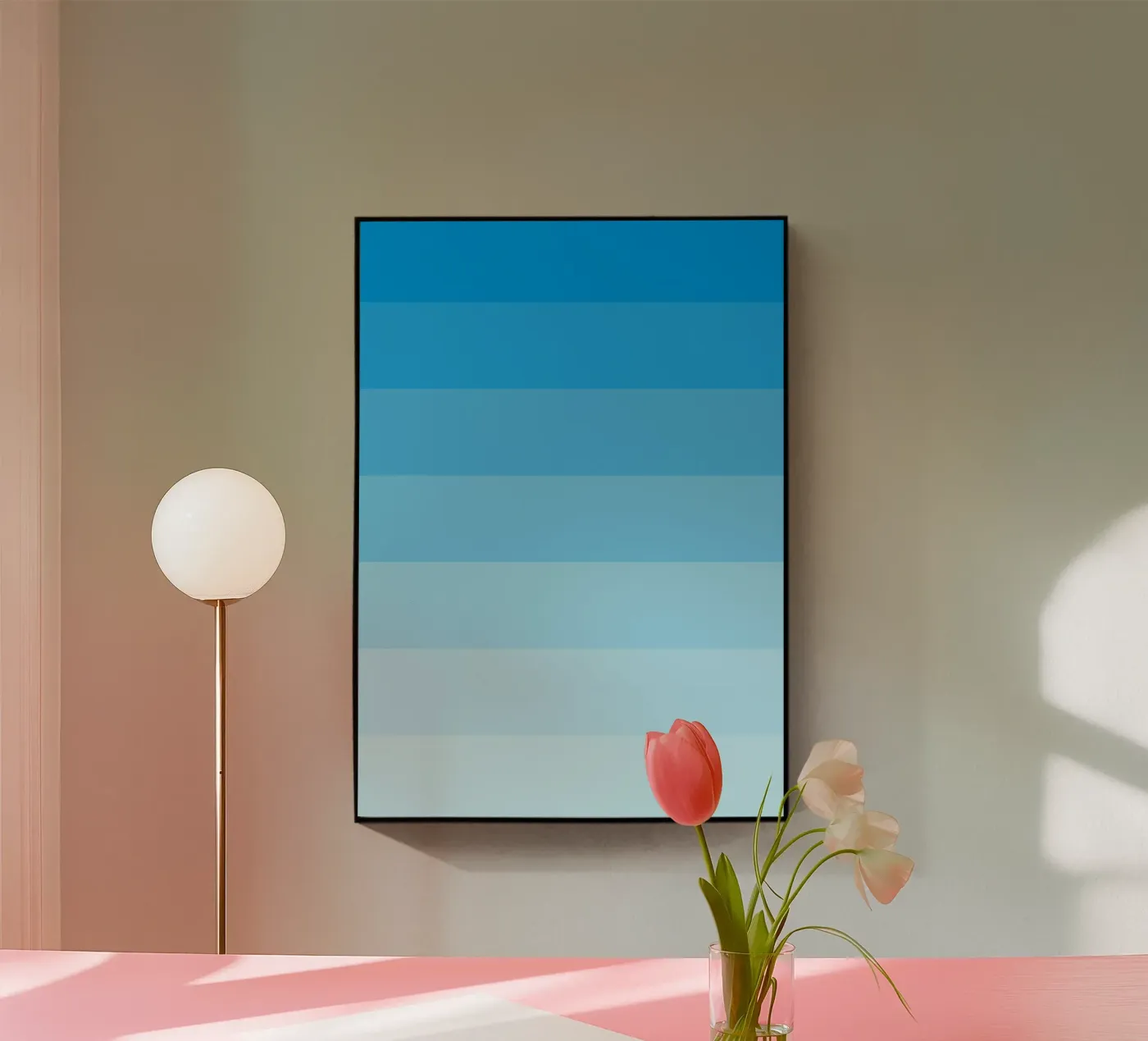 Blue Gradient plexiglass da Paigaam Studio