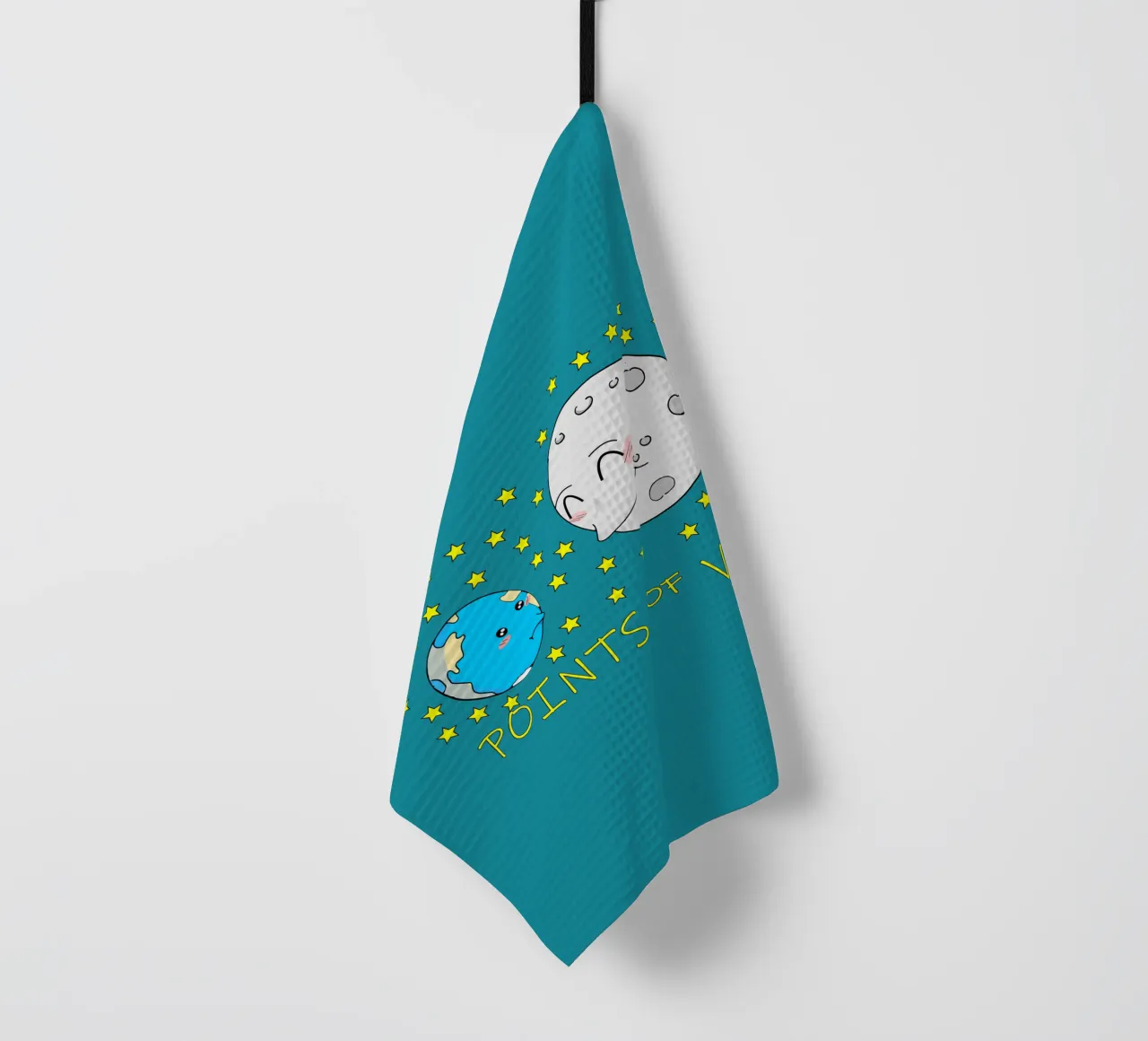 Points de vue Cute Kawaii Moon torchon de sillyindustries