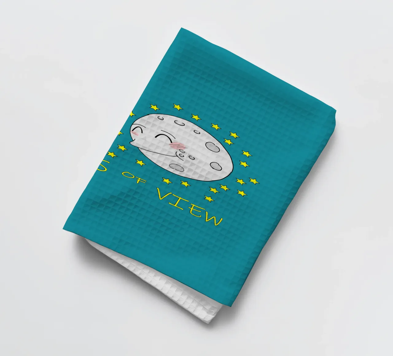 Points de vue Cute Kawaii Moon torchon de sillyindustries