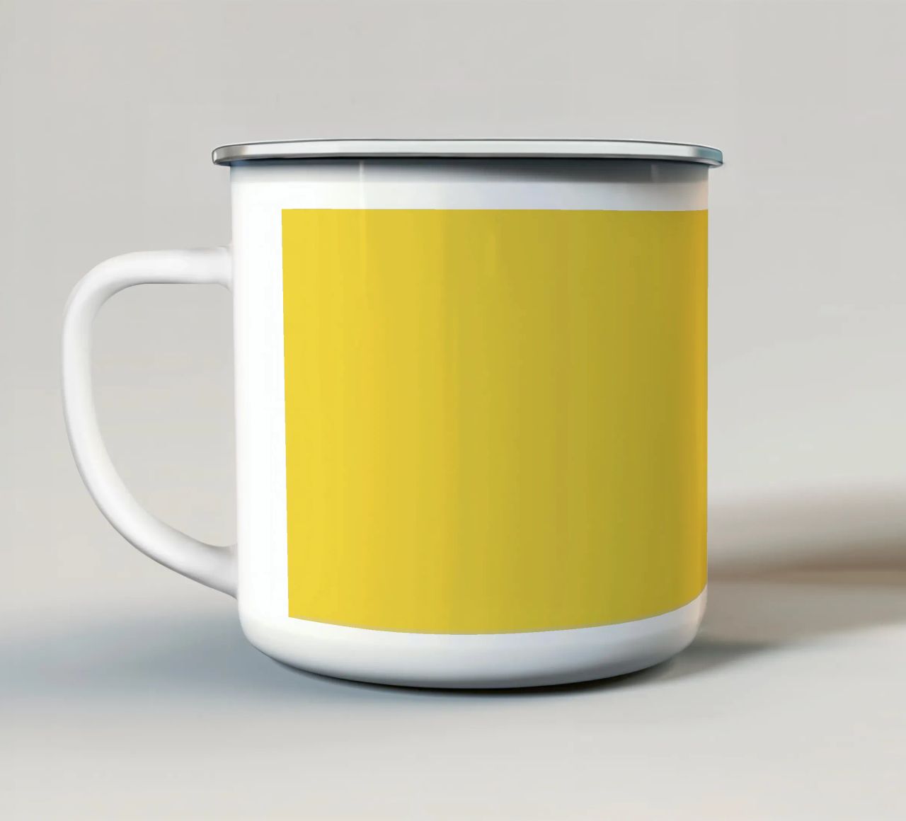 Oggi sono felice! tazza in smalto da sillyindustries