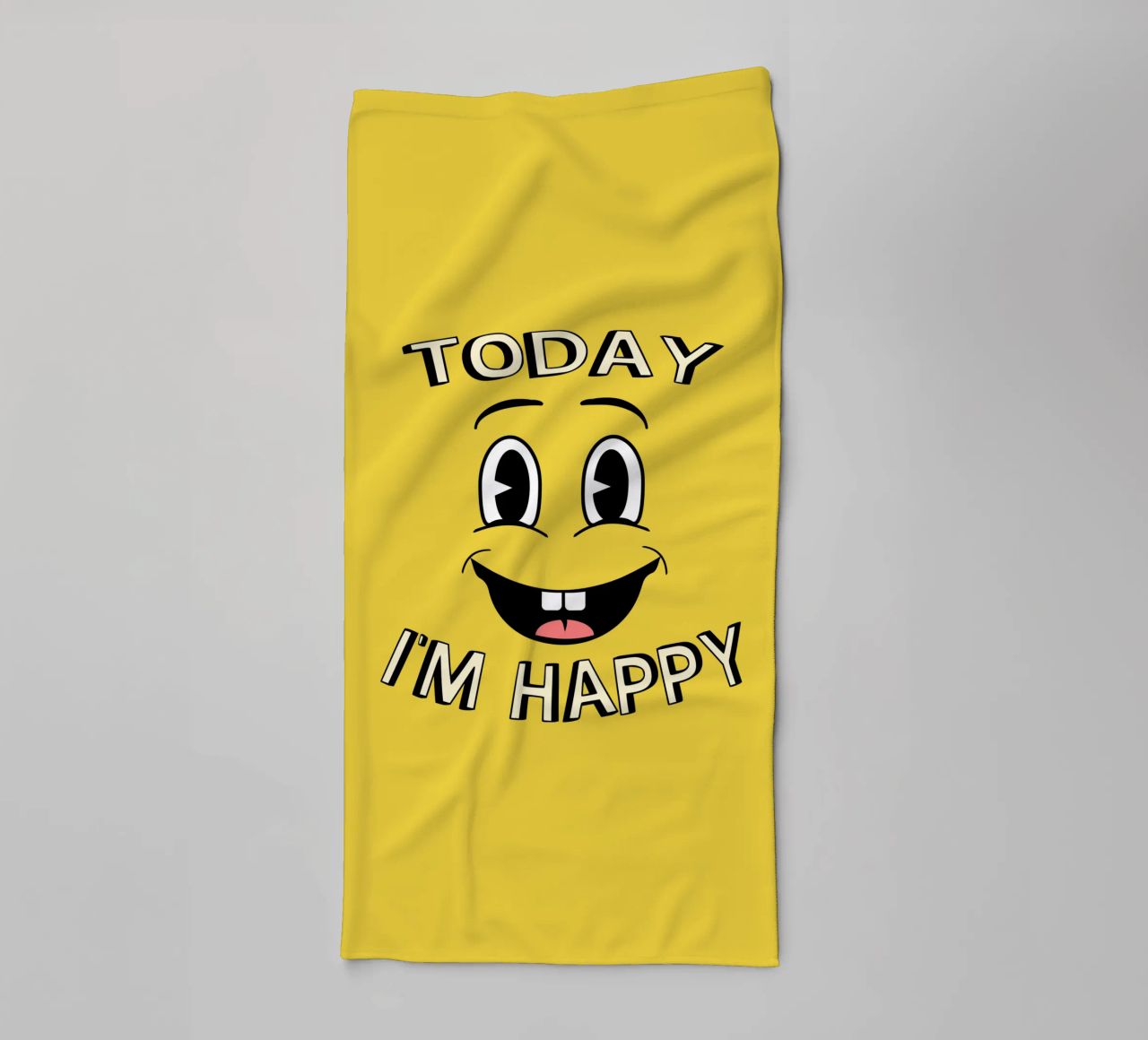 Oggi sono felice! asciugamano da bagno da sillyindustries