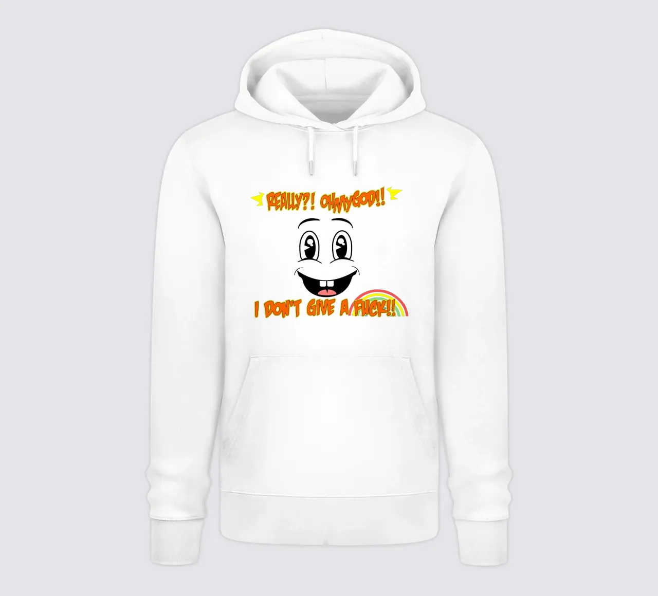 Non mi interessa! felpa con cappuccio da sillyindustries