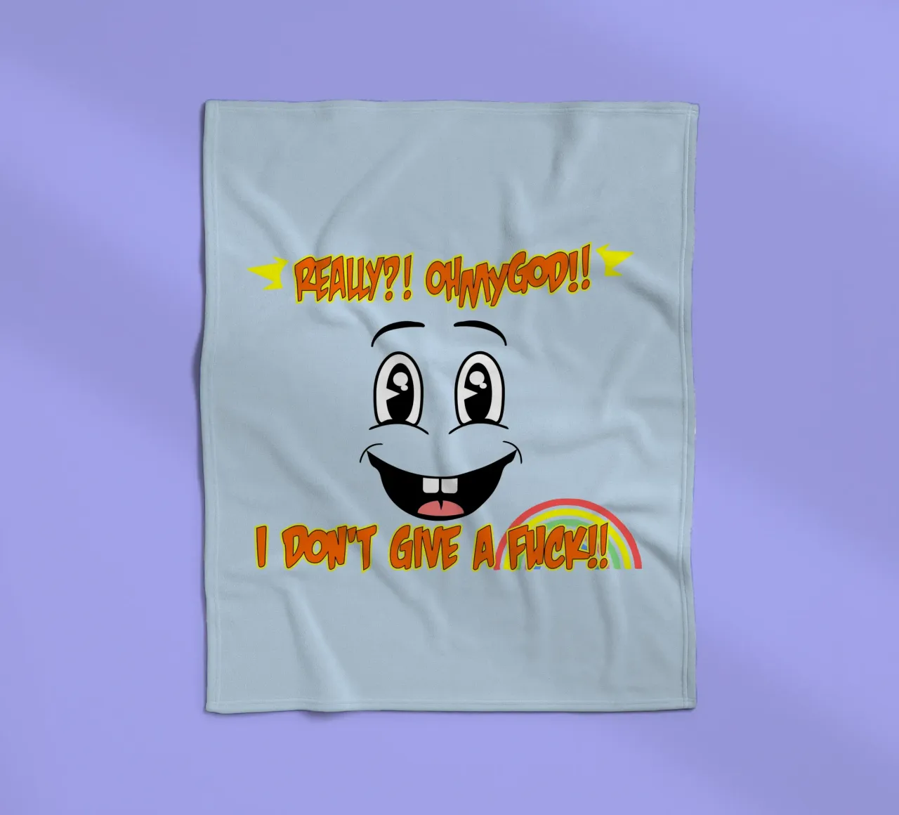 Non mi interessa! coperta in pile da sillyindustries