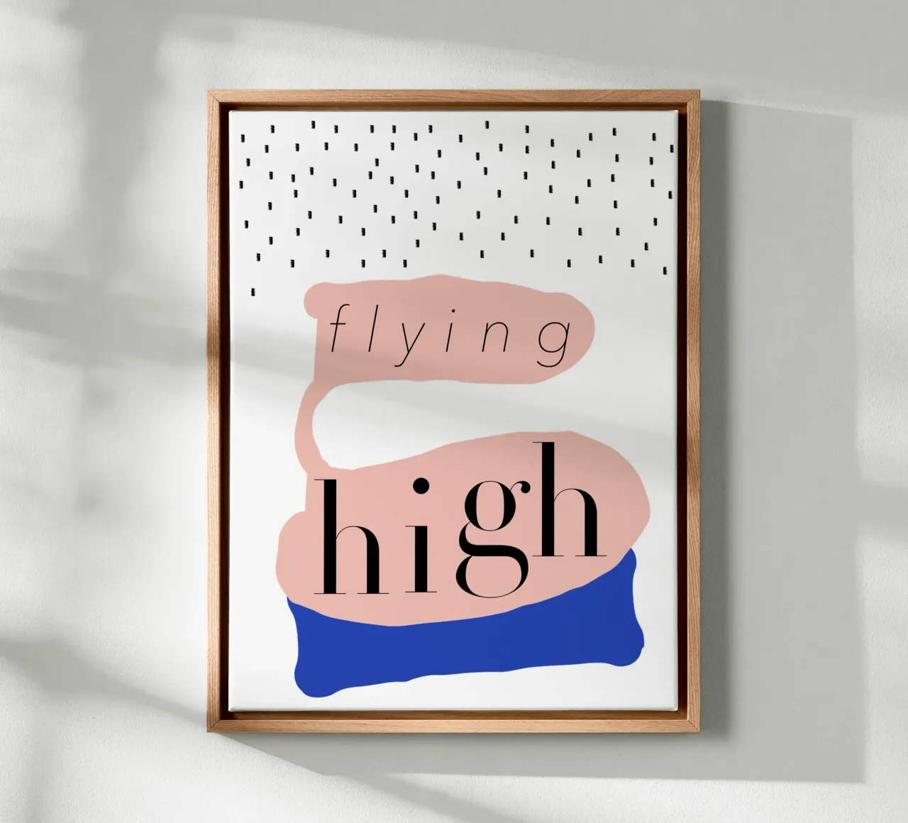 flying high tela con Cornice a cassetta da natural neutral