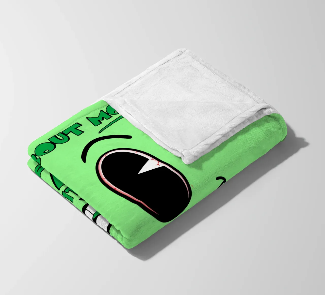 Sorridi e basta coperta in pile da sillyindustries