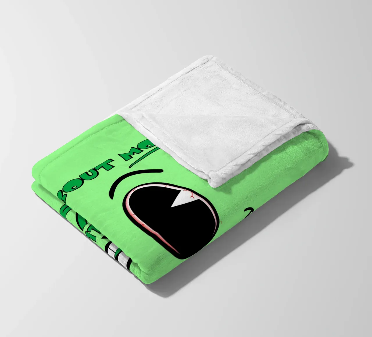 Sorridi e basta coperta in pile da sillyindustries