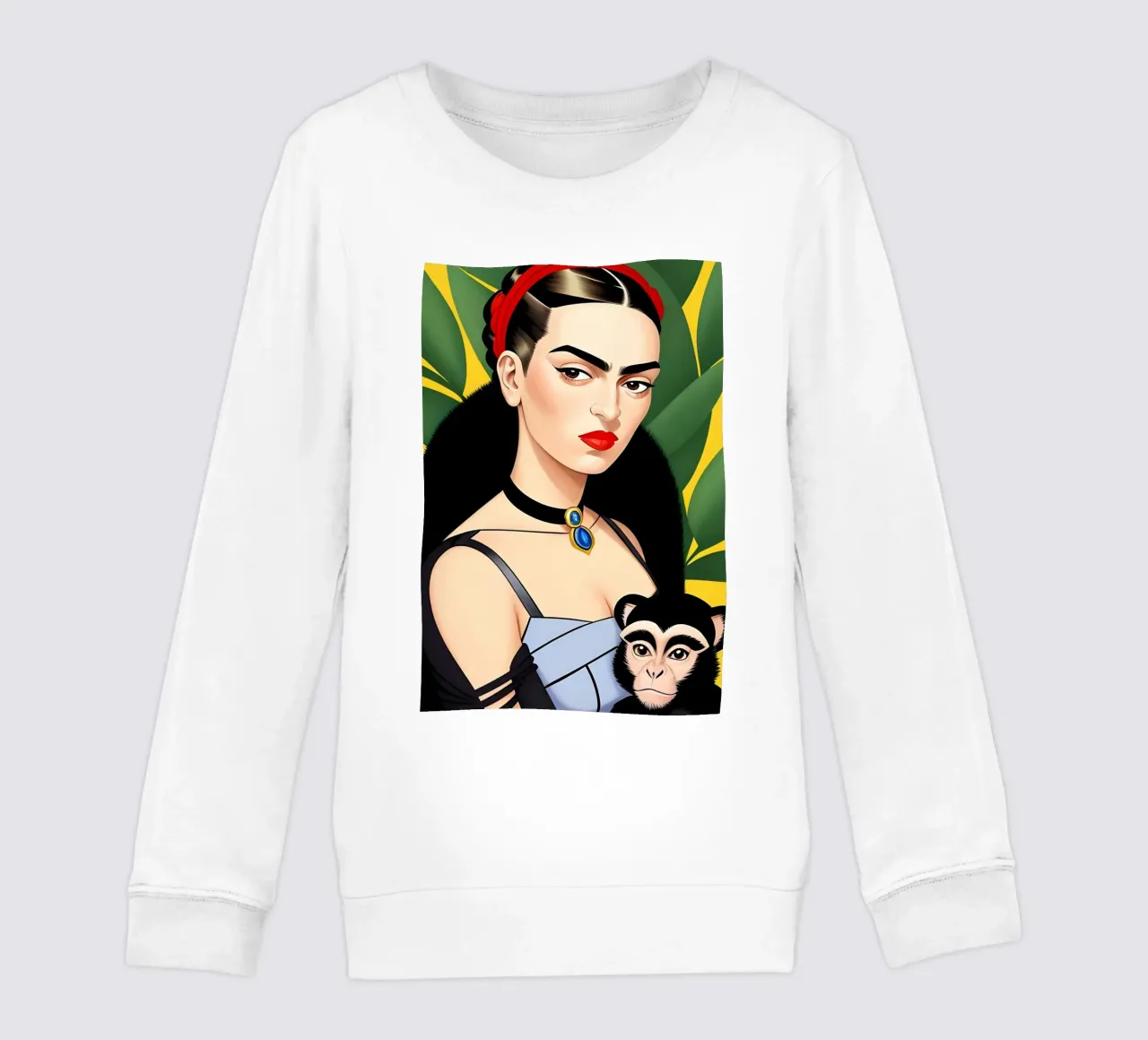 Frida Kahlo e la scimmia felpa bambino da ART DECO