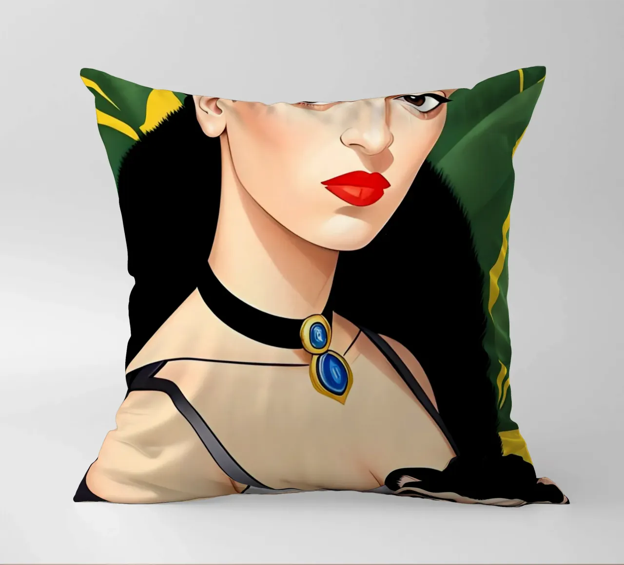 Frida Kahlo e la scimmia cuscino da ART DECO