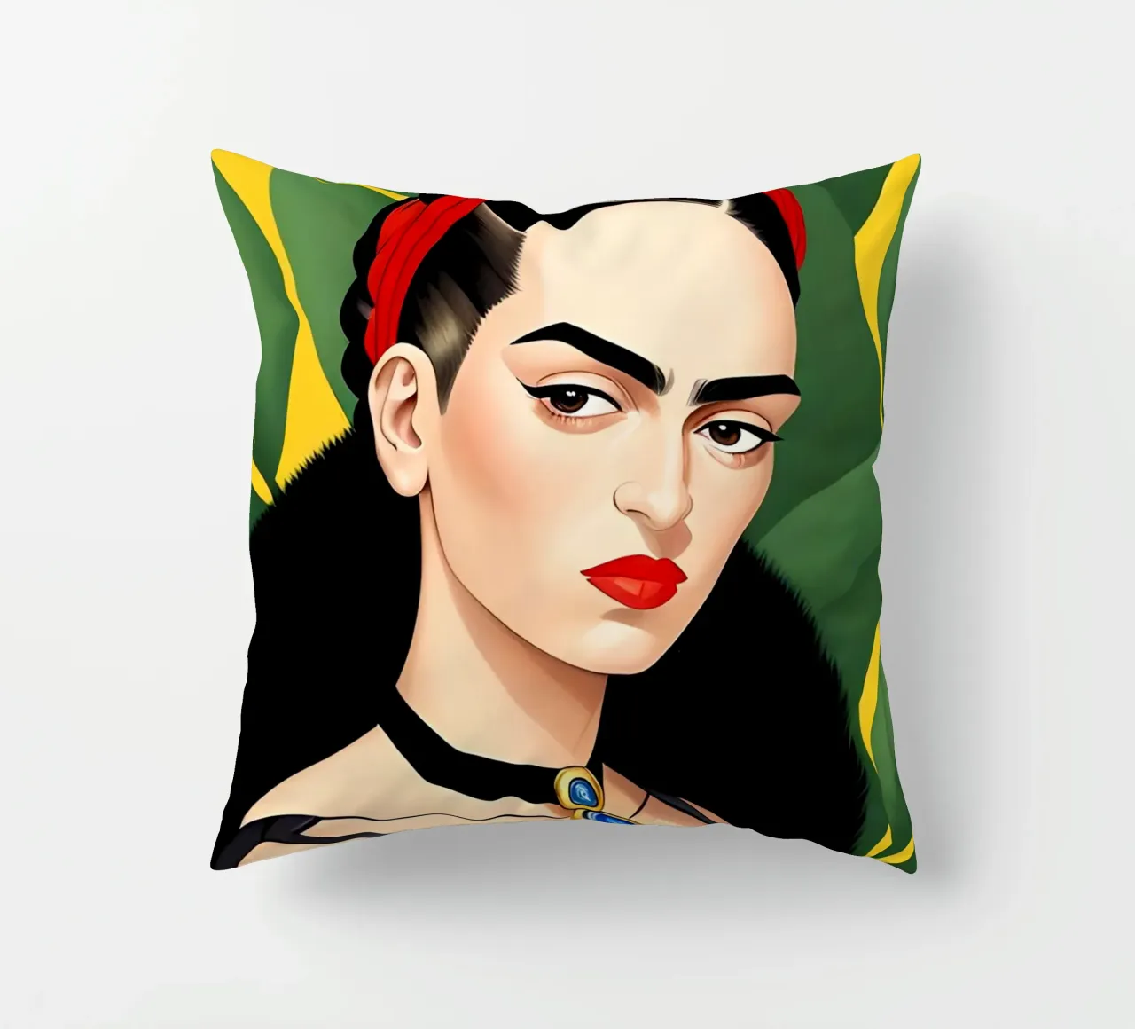 Frida Kahlo e la scimmia cuscino da ART DECO
