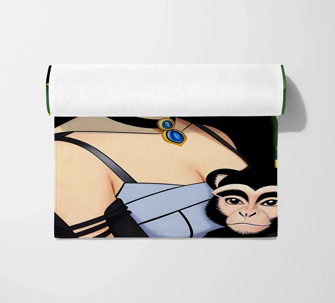 Frida Kahlo e la scimmia telo mare da ART DECO