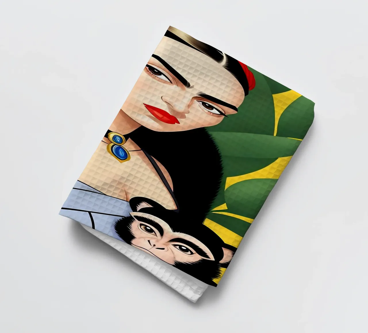 Frida Kahlo e la scimmia canovaccio da cucina da ART DECO