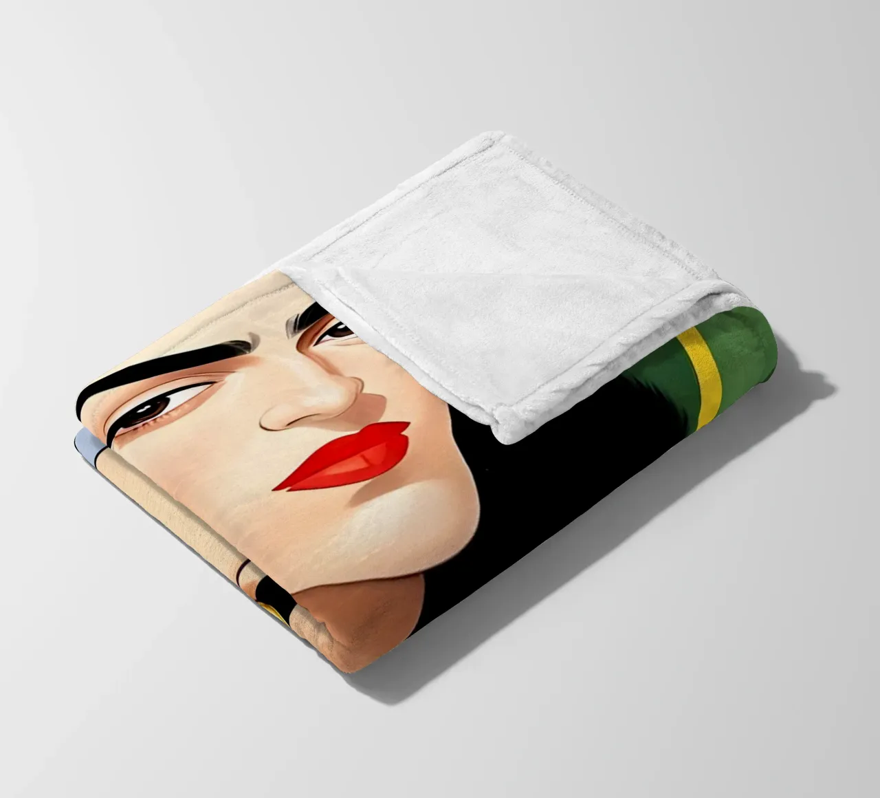 Frida Kahlo e la scimmia coperta in pile da ART DECO