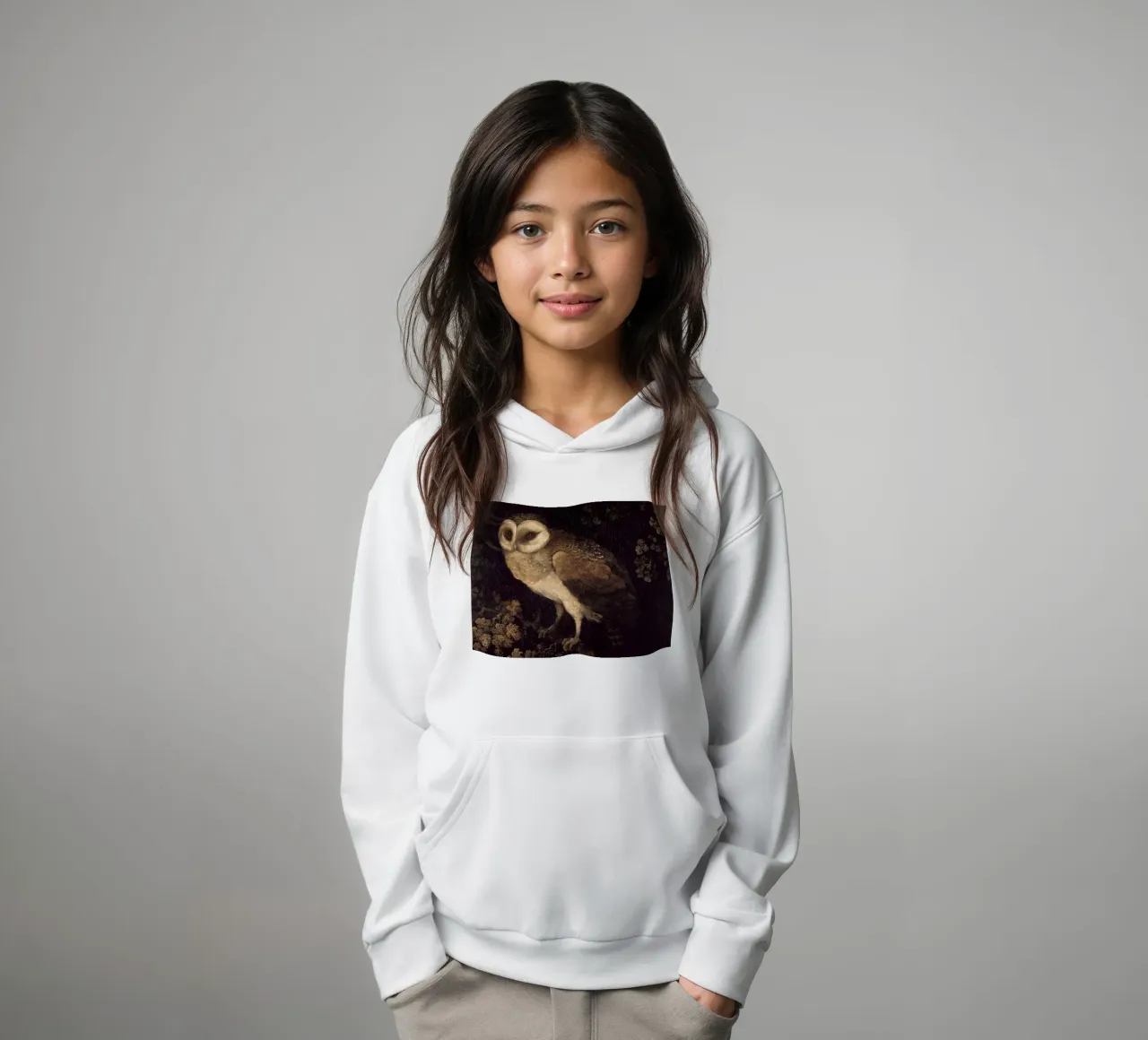 Owl felpa bambino con cappuccio da apoloprints