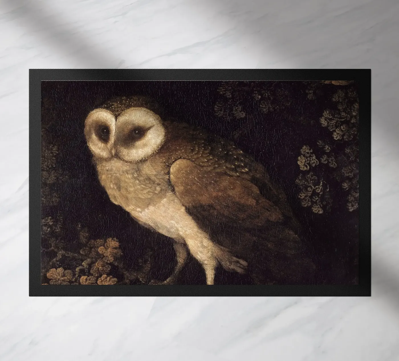 Owl doormat by Apolo Prints