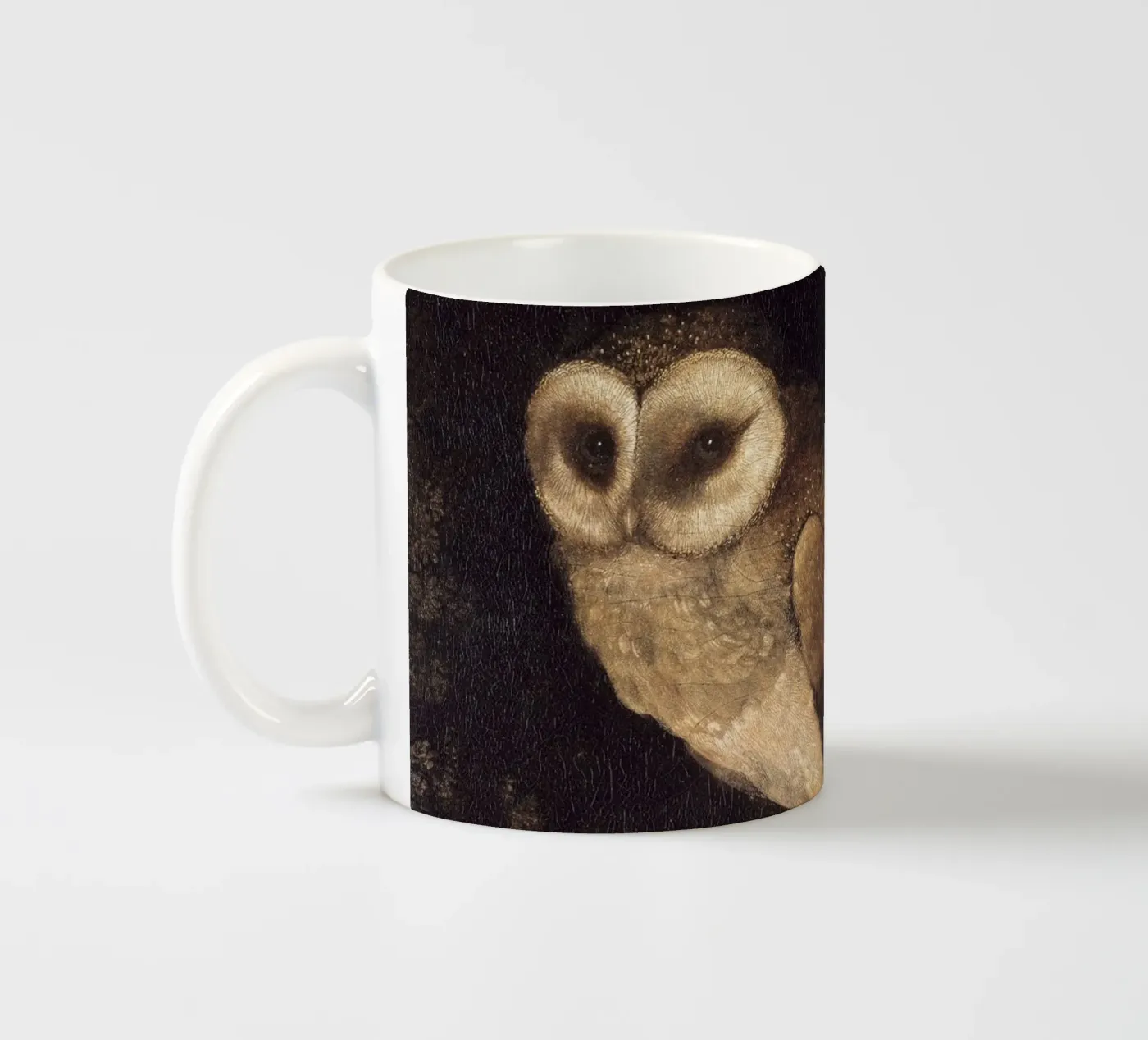 Owl ceramic mug by Apolo Prints