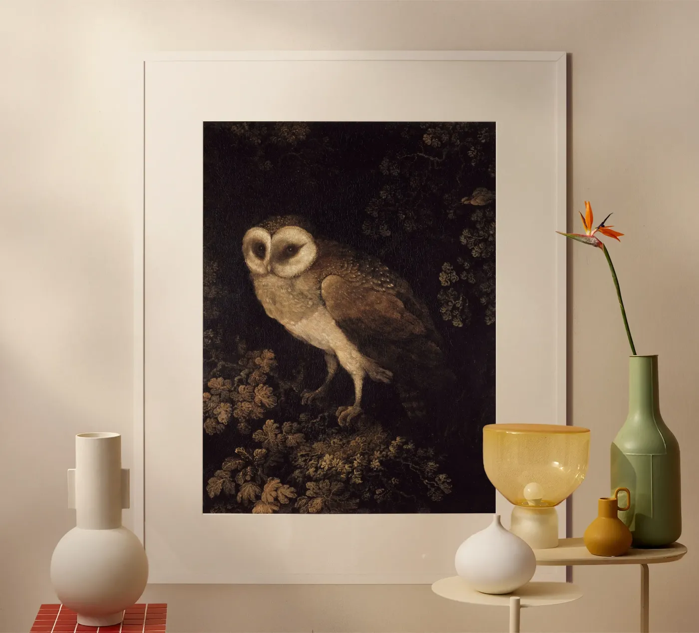 Owl poster by Apolo Prints