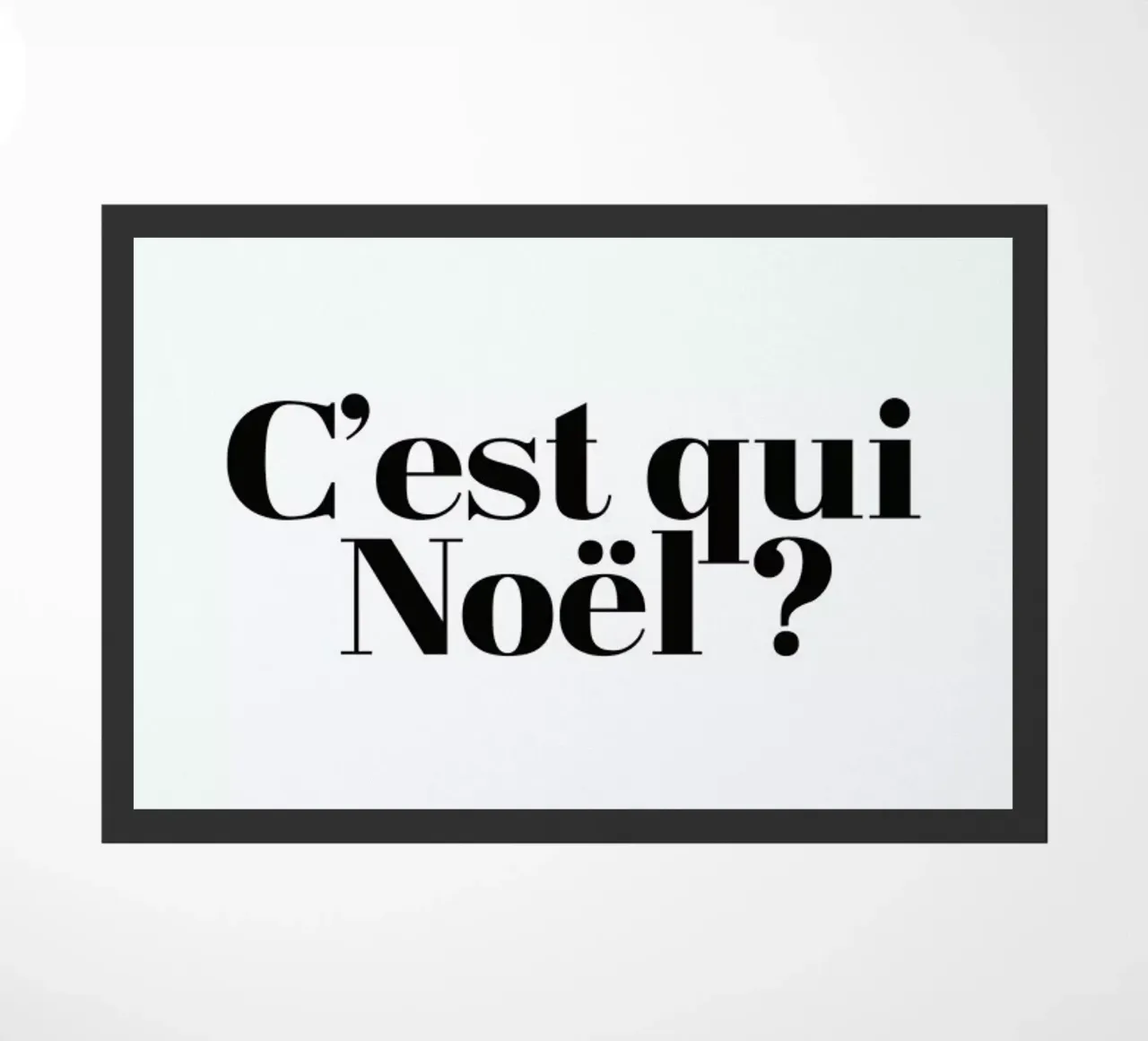 Noel? doormat by Studio One