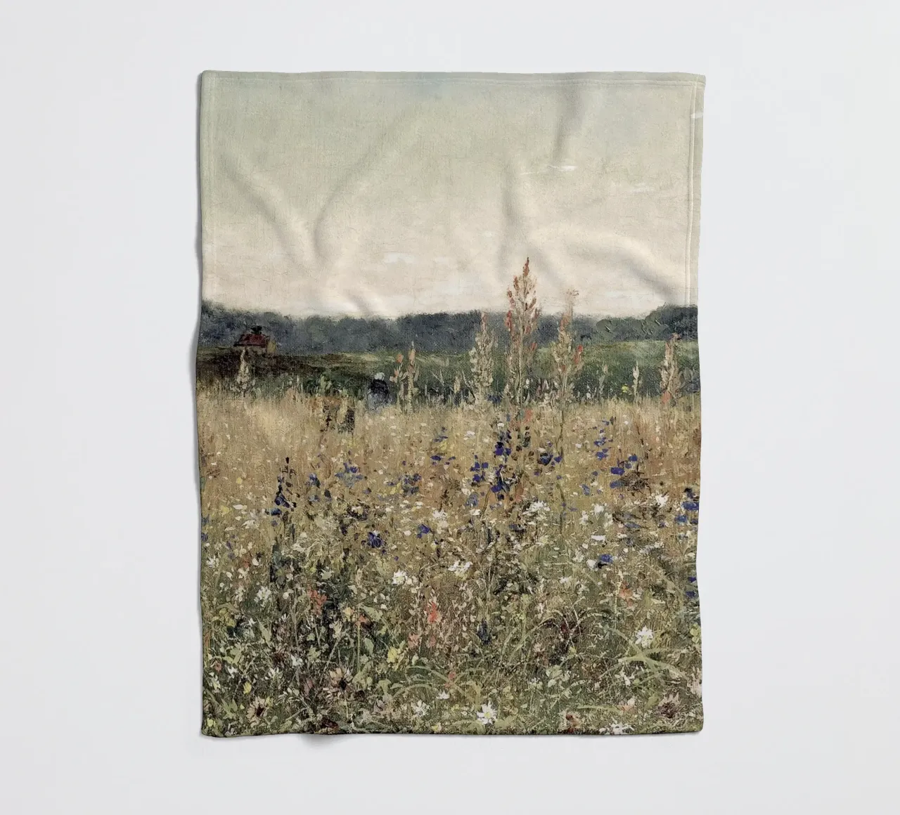 Flower Field Landscape coperta in pile da apoloprints