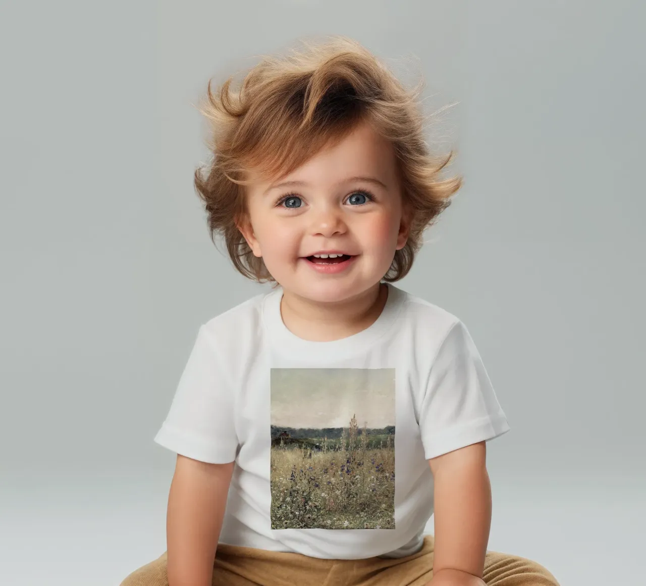 Flower Field Landscape t-shirt pour bébé de apoloprints