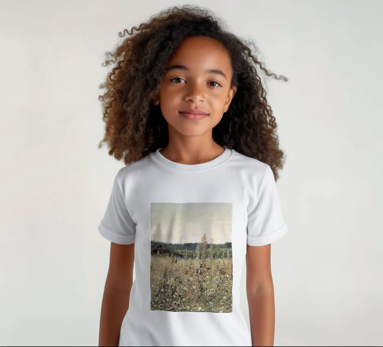 Flower Field Landscape Kinder T-Shirt von apoloprints