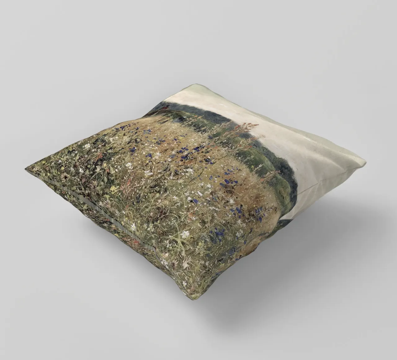 Flower Field Landscape cuscino da apoloprints