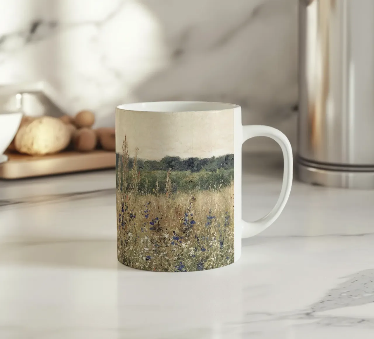 Flower Field Landscape tazza in ceramica da apoloprints